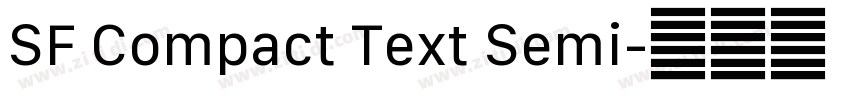 SF Compact Text Semi字体转换